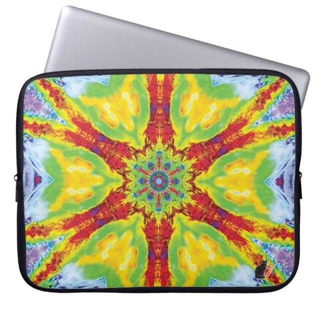 Dragoneye Kaleidoscope-laptophoes Laptop Sleeve (Voorkant)