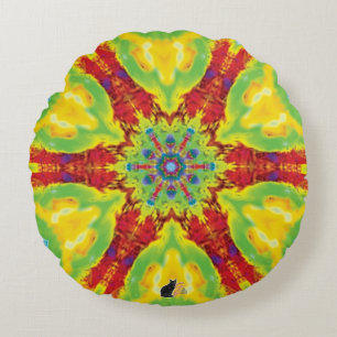 Dragoneye Kaleidoscope Rond Kussen