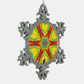 Dragoneye Kaleidoscope Snowflake Ornament (Links)