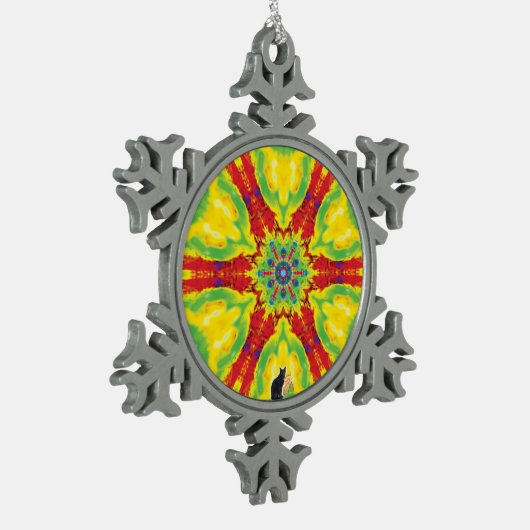 Dragoneye Kaleidoscope Snowflake Ornament (Links)
