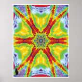 Dragoneye Kinetic Collage Kaleidoscope Poster (Voorkant)