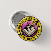 Dragonfire Book Club Badge Ronde Button 3,2 Cm (Voorkant /achterkant)