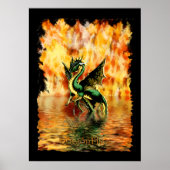 DRAGONFIRE het Poster van de Kunst van de Draak (Voorkant)