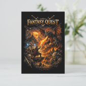 Dragonfire Quest Bedankkaart (Staand voorkant)