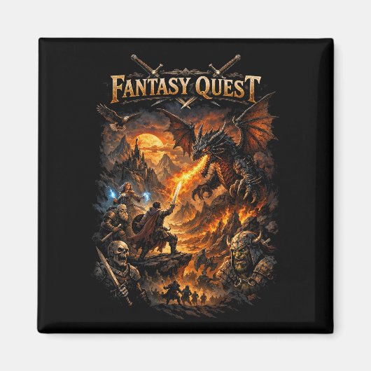 Dragonfire Quest Magneet (Voorkant)