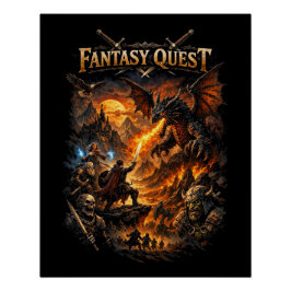 Dragonfire Quest Perfect Poster