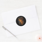 Dragonfire Quest Ronde Sticker (Envelop)