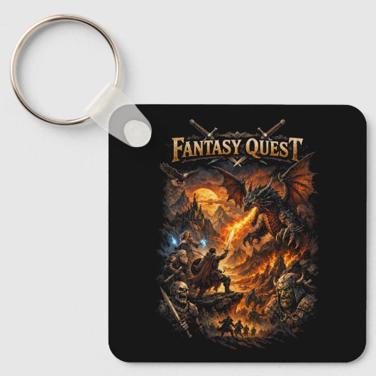 Dragonfire Quest Sleutelhanger (Voorkant)
