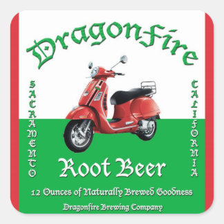 DragonFire Root Bier stickers