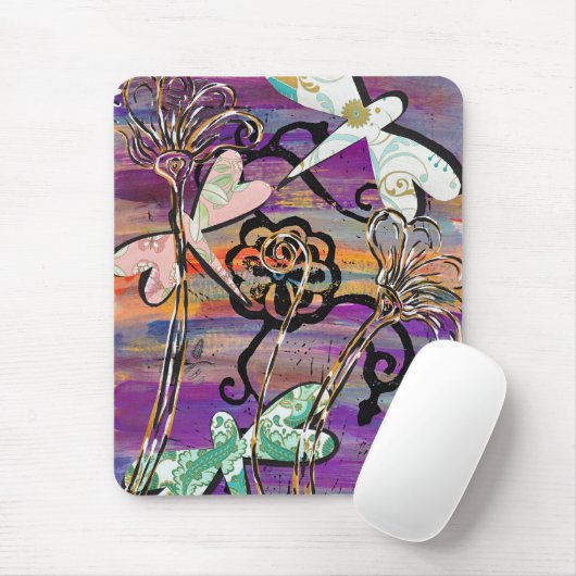 Dragonflies 3 Mousepad Muismat (Met muis)