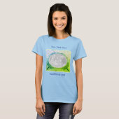 Dragonflies And Daisy Flowers Photo Personalized T-shirt (Voorkant volledig)