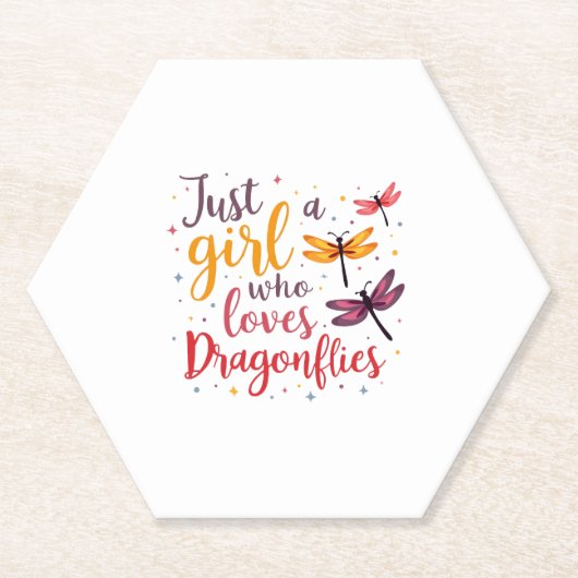 Dragonflies Animals Women Gift Idea Dragonfly (4) Kartonnen Onderzetters (Voorkant)