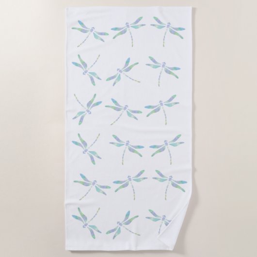Dragonflies Beach Towel Strandlaken (Voorkant)