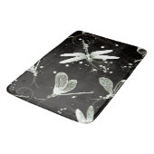 Dragonflies Black & White Large Bath Mat (Gekanteld)