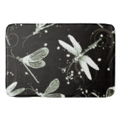 Dragonflies Black & White Large Bath Mat (Voorkant)
