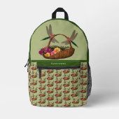 Dragonflies bloem mand gepersonaliseerd bedrukte rugzak (Voorkant)