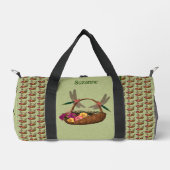 Dragonflies bloem mand gepersonaliseerd plunjezak (Voorkant)