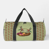 Dragonflies bloem mand gepersonaliseerd plunjezak (Achterkant)