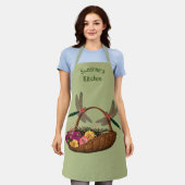 Dragonflies bloem mand gepersonaliseerd schort (Gedragen)