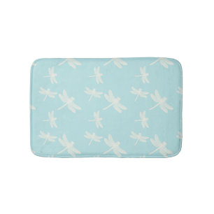 Dragonflies Blue Cream Patroon Badmat