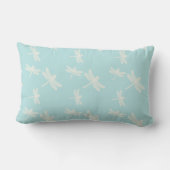 Dragonflies Blue Cream Patroon Kussen (Achterkant)