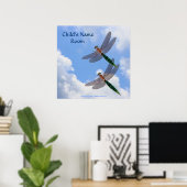Dragonflies Blue Sky Natuur Kinder Room Wall Poste Poster (Thuiskantoor)