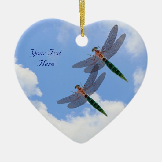 Dragonflies Blue Sky  Ornament (Voorkant)
