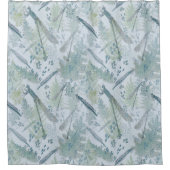 Dragonflies Blues Douchegordijn (Voorkant)