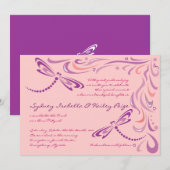 DRAGONFLIES B'nai Mitzvah Uitnodiging (Voorkant / Achterkant)