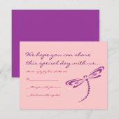 DRAGONFLIES B'nai Mitzvah Uitnodiging (Voorkant / Achterkant)