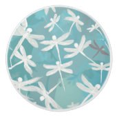 Dragonflies Ceramic Pull Keramische Knop (Voorkant)