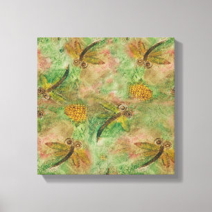 Dragonflies Cotton Snoep Canvas Afdruk