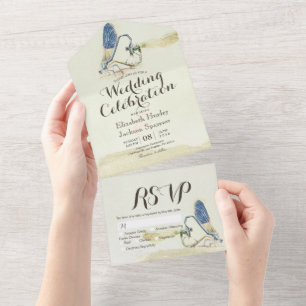 Dragonflies Couple Mating Heart Shape Weddenschap  All In One Uitnodiging