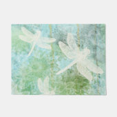 Dragonflies Damselflies en Floral Pattern Deurmat (Voorkant)