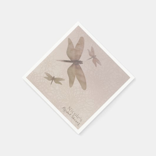 Dragonflies Dragonfly Chic Elegant Custom Servetten (Hoek)