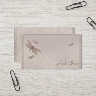 Dragonflies  Dragonfly Chic Elegant Custom Visitekaartje