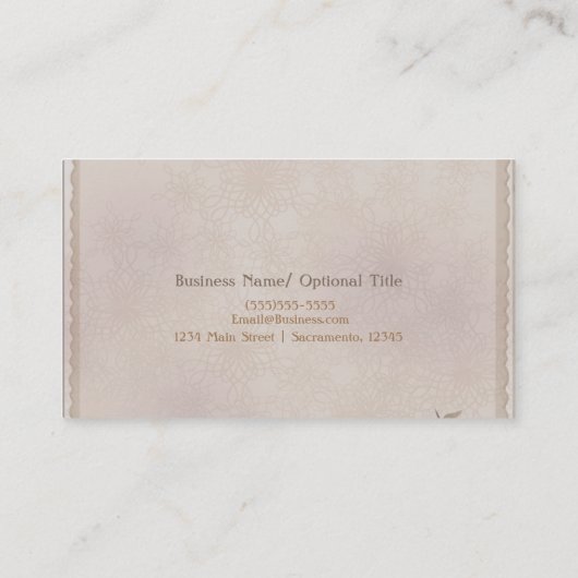 Dragonflies Dragonfly Chic Elegant Custom Visitekaartje (Achterkant)