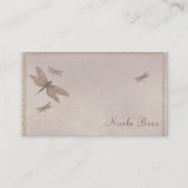 Dragonflies Dragonfly Chic Elegant Custom Visitekaartje (Voorkant)