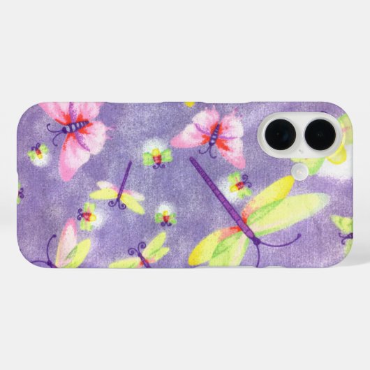 Dragonflies en bliksembogen Case-Mate iPhone case (Achterkant (horizontaal))