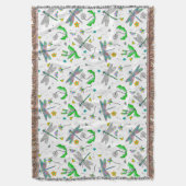 Dragonflies en Dandelions Deken (Voorkant Verticaal)