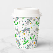 Dragonflies en Dandelions Papieren Bekers (Achterkant)