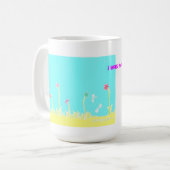 Dragonflies en Flowers Coffee Mok (Voorkant links)