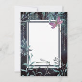 Dragonflies en Liights Evening Garden Wedding Save The Date (Achterkant)