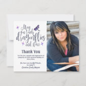 Dragonflies en sterren Dank u voor de begrafenissy Bedankkaart (Voorkant)