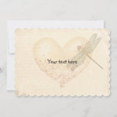 Dragonflies en uitnodiging voor de Birthday-ballon (Achterkant)