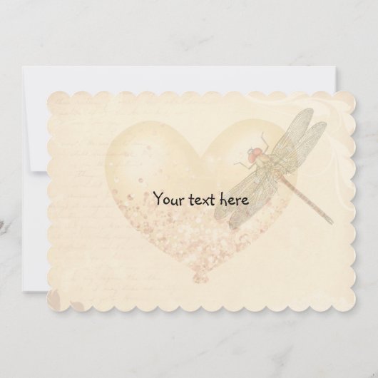 Dragonflies en uitnodiging voor de Birthday-ballon (Achterkant)