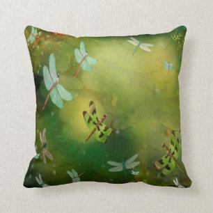 Dragonflies en Water Lillies Artwork Kussen