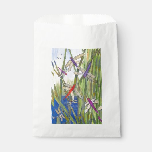 Dragonflies Favor Bag Bedankzakje (Voorkant)