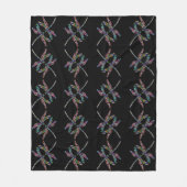 Dragonflies Fleece Blanket Deken (Voorkant)