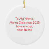 Dragonflies friendship quote funny BFF old senile Keramisch Ornament (Achterkant)